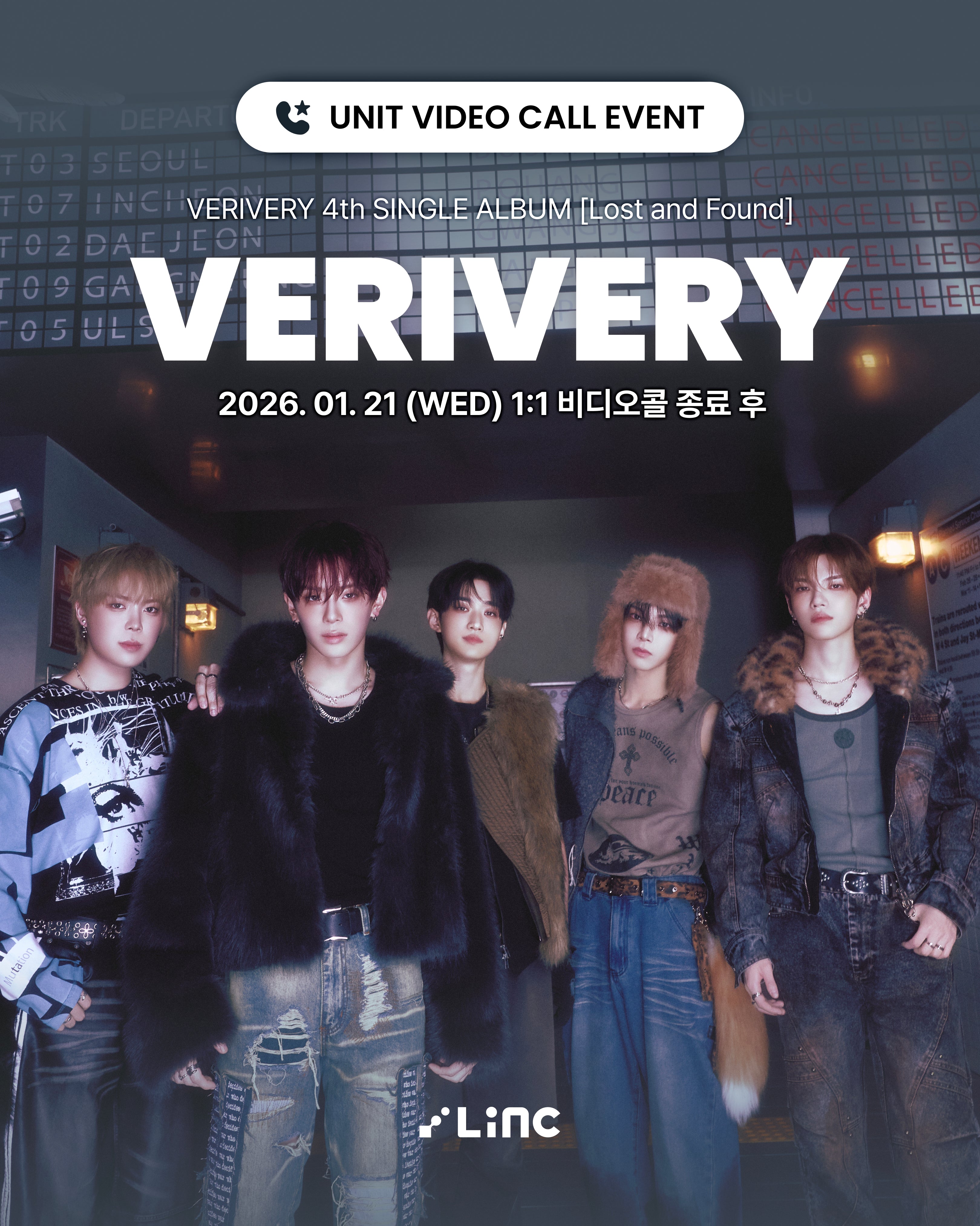 [01.21]VERIVERY 4th SINGLE ALBUM [Lost and Found] 2:1 UNIT VIDEO CALL EVENT